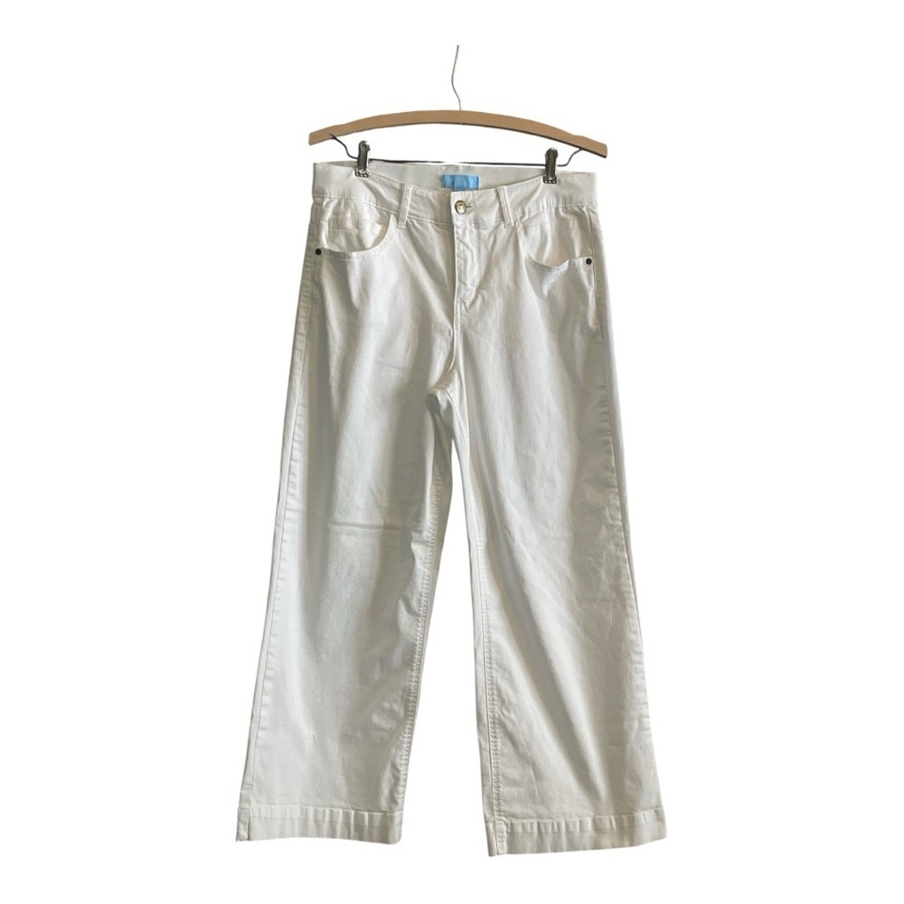 Draper James RSVP White Wide Leg Jeans